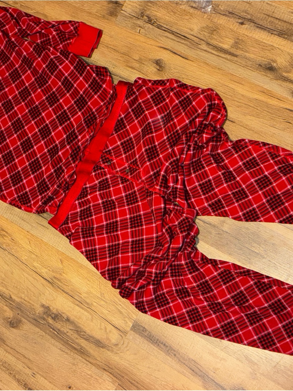 Red Plaid Victoria secret pajamas
